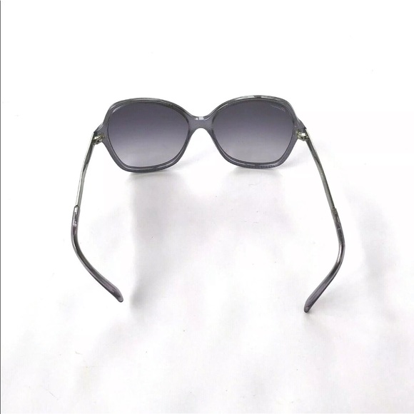 Gucci Purple and Silver Patterned Oversized GG Grey Gradient Lens Sunglasses - Picture 5 of 11